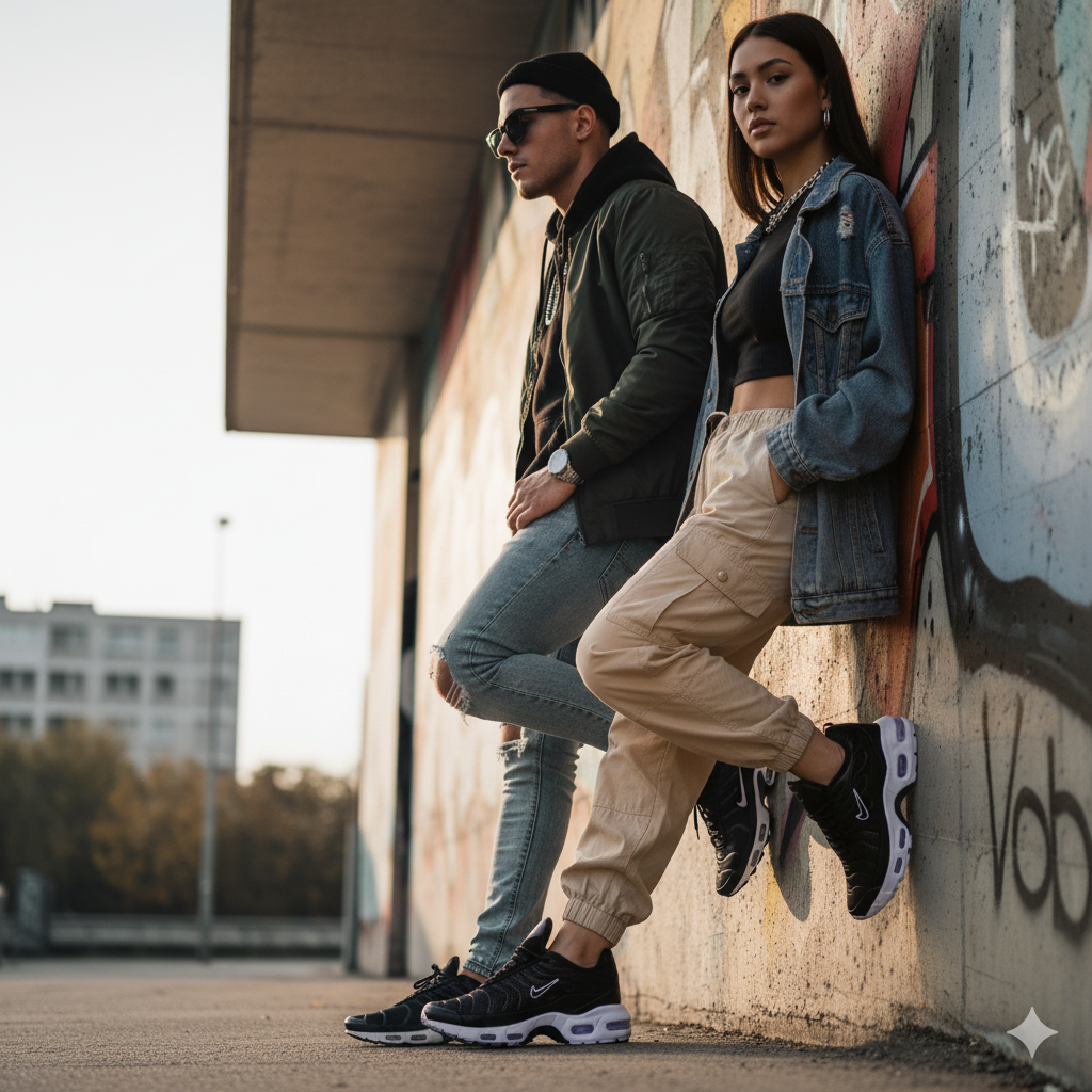 Tenis Nike TN Negro Azul Unisex